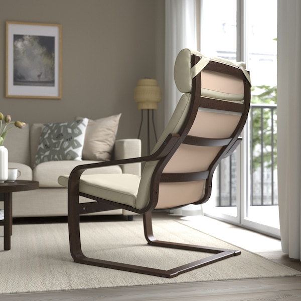 IKEA POÄNG armchair Brown / Glose Off White, Ikea Ireland | 3590RWVEH