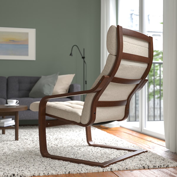 IKEA POÄNG armchair Brown / Gunnared Beige, Ikea Ireland | 5163LIEWH