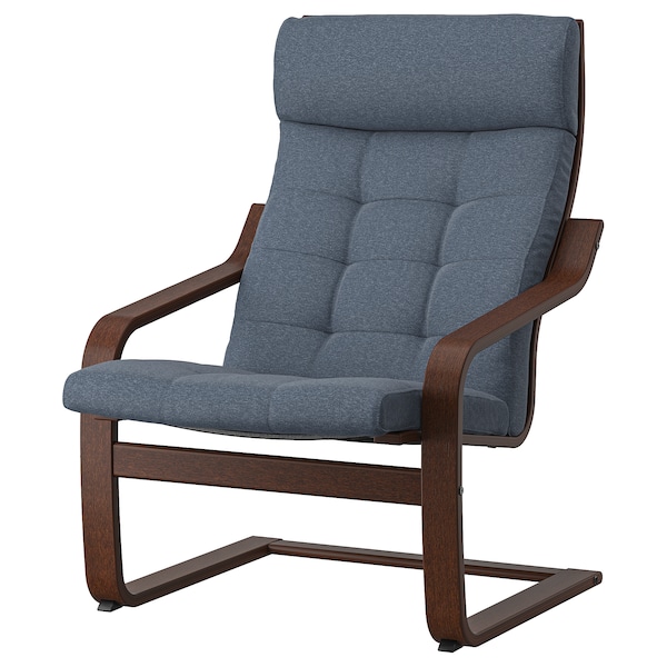 IKEA POÄNG armchair Brown / Gunnared Blue, Ikea Ireland | 9405RSUCF