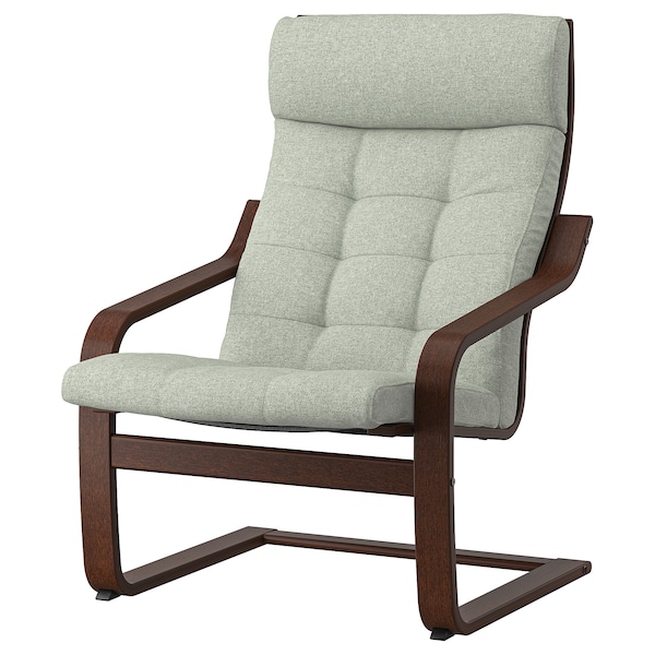 IKEA POÄNG armchair Brown / Gunnared Light Green, Ikea Ireland | 9752ZNQWF
