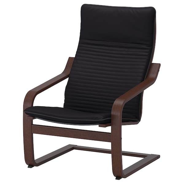 IKEA POÄNG armchair Brown / Knisa Black, Ikea Ireland | 0134RZYWC