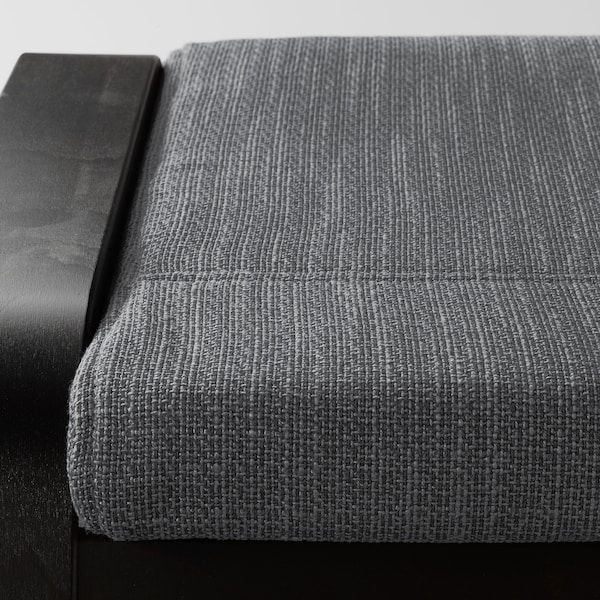 IKEA POÄNG armchair and ottoman Black / Brown / Hillared Anthracite, Ikea Ireland | 0392SPKQF
