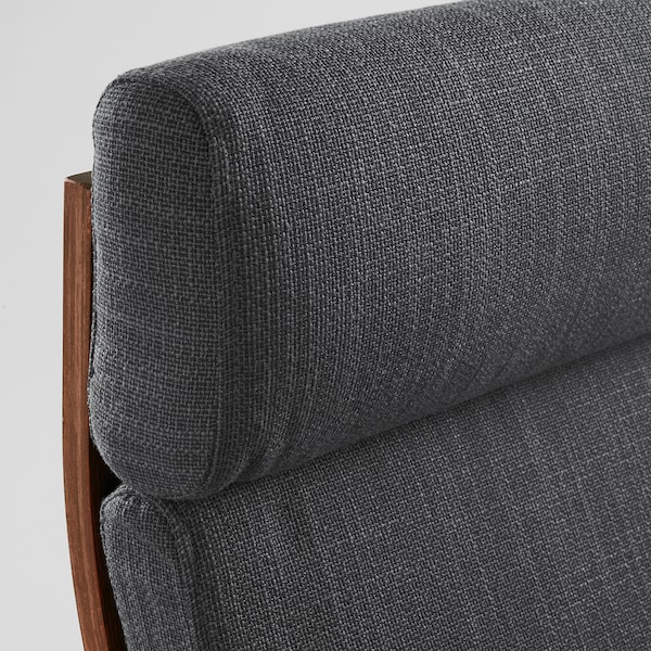 IKEA POÄNG armchair and ottoman Brown / Hillared Anthracite, Ikea Ireland | 2398KDBYR
