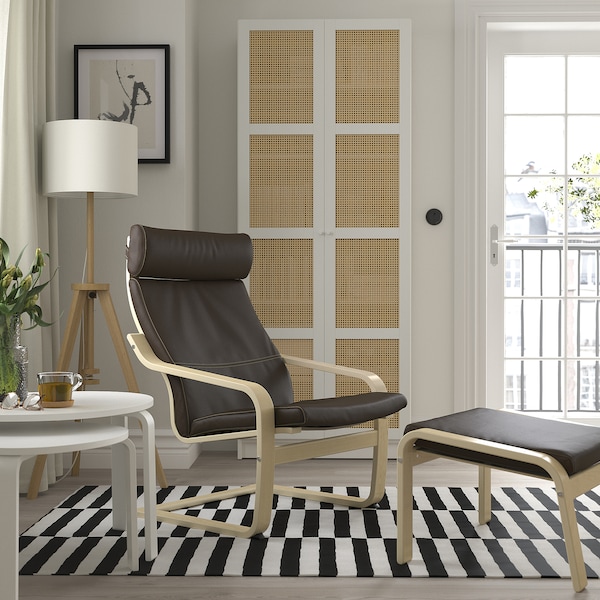 IKEA POÄNG armchair, birch veneer/Glose dark brown Birch Veneer / Glose Dark Brown, Ikea Ireland | 7634AZGQL