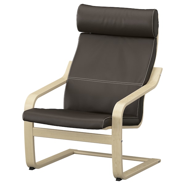 IKEA POÄNG armchair, birch veneer/Glose dark brown Birch Veneer / Glose Dark Brown, Ikea Ireland | 7634AZGQL