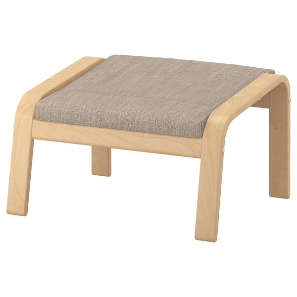IKEA POÄNG ottoman Birch Veneer / Hillared Beige, Ikea Ireland | 7096POAGY