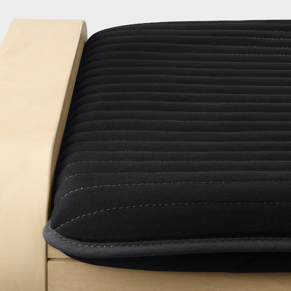 IKEA POÄNG ottoman Birch Veneer / Knisa Black, Ikea Ireland | 4609LNPDH