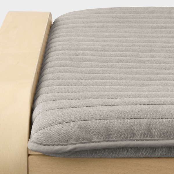 IKEA POÄNG ottoman Birch Veneer / Knisa Light Beige, Ikea Ireland | 1490GRTDF