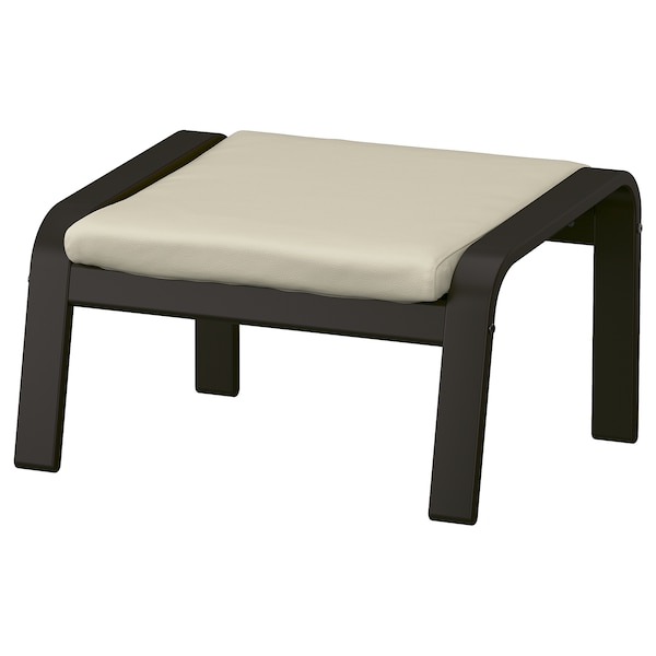 IKEA POÄNG ottoman Black / Brown / Glose Off White, Ikea Ireland | 9247MDPKY