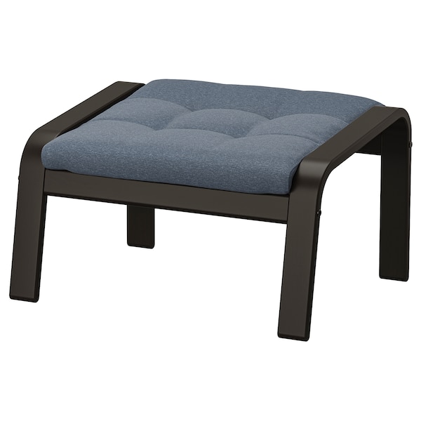 IKEA POÄNG ottoman Black / Brown / Gunnared Blue, Ikea Ireland | 8123FSKJQ