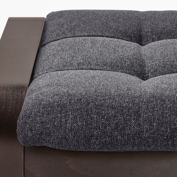 IKEA POÄNG ottoman Black / Brown / Gunnared Dark Gray, Ikea Ireland | 8076MYISC