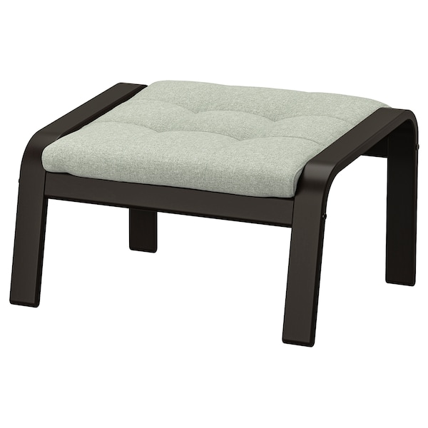 IKEA POÄNG ottoman Black / Brown / Gunnared Light Green, Ikea Ireland | 2984GMYVF