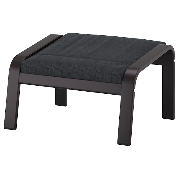 IKEA POÄNG ottoman Black / Brown / Hillared Anthracite, Ikea Ireland | 9231TMUGJ