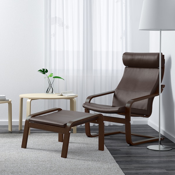IKEA POÄNG ottoman Brown / Glose Dark Brown, Ikea Ireland | 1329ZRYBH