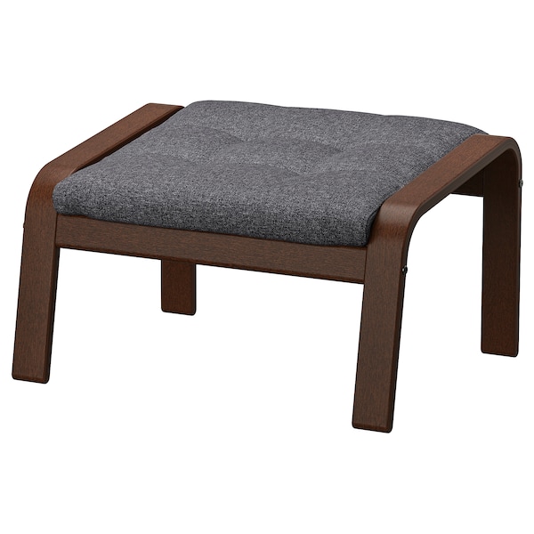 IKEA POÄNG ottoman Brown / Gunnared Dark Gray, Ikea Ireland | 4618OZARK