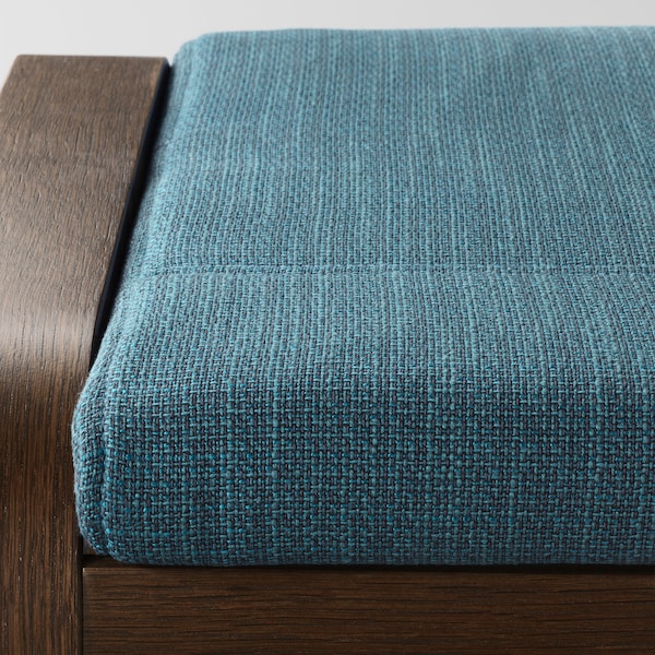 IKEA POÄNG ottoman Brown / Hillared Dark Blue, Ikea Ireland | 2307FLPHN