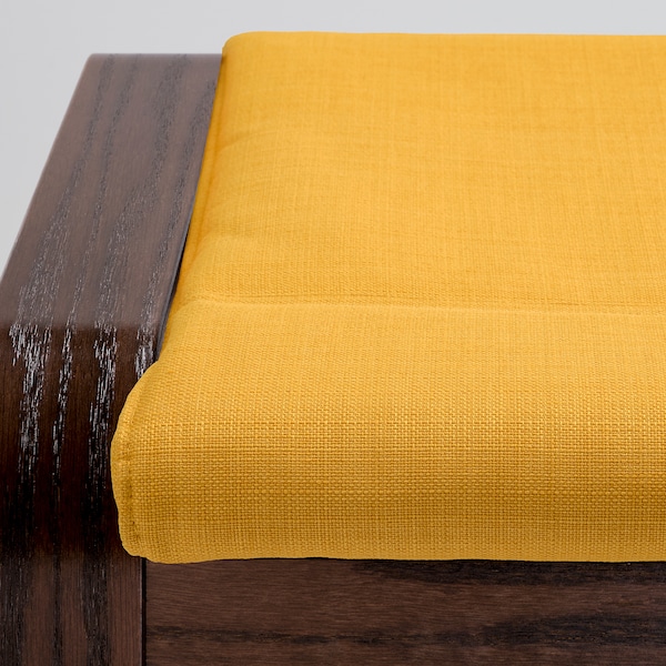 IKEA POÄNG ottoman Brown / Skiftebo Yellow, Ikea Ireland | 3871ZHOKA