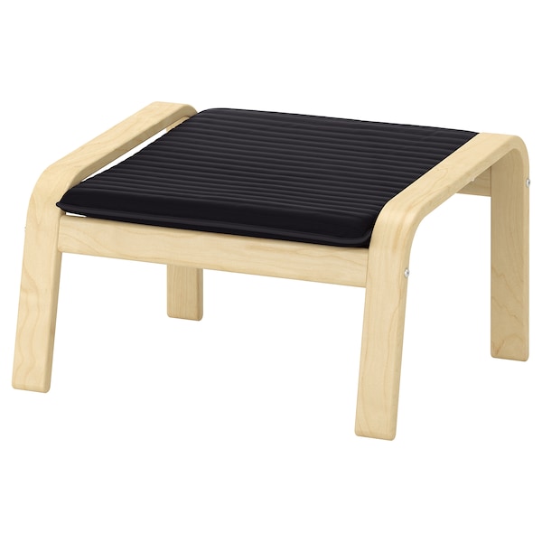 IKEA POÄNG ottoman cushion , 21 5/8x23 1/4 in Knisa Black, Ikea Ireland | 2578UGTEQ
