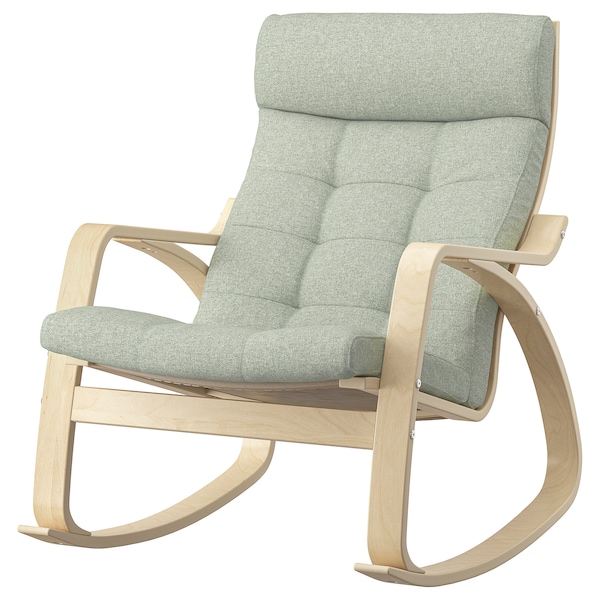IKEA POÄNG rocking chair Birch Veneer / Gunnared Light Green, Ikea Ireland | 6971RKELZ