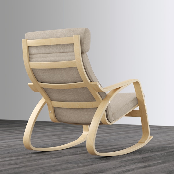 IKEA POÄNG rocking chair Birch Veneer / Hillared Beige, Ikea Ireland | 6217RILUE