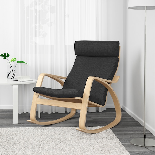 IKEA POÄNG rocking chair Birch Veneer / Hillared Anthracite, Ikea Ireland | 5298ESLVA
