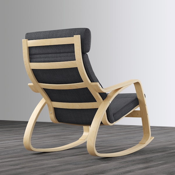 IKEA POÄNG rocking chair Birch Veneer / Hillared Anthracite, Ikea Ireland | 5298ESLVA
