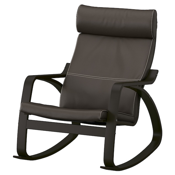 IKEA POÄNG rocking chair Black / Brown / Glose Dark Brown, Ikea Ireland | 2578SDVWK