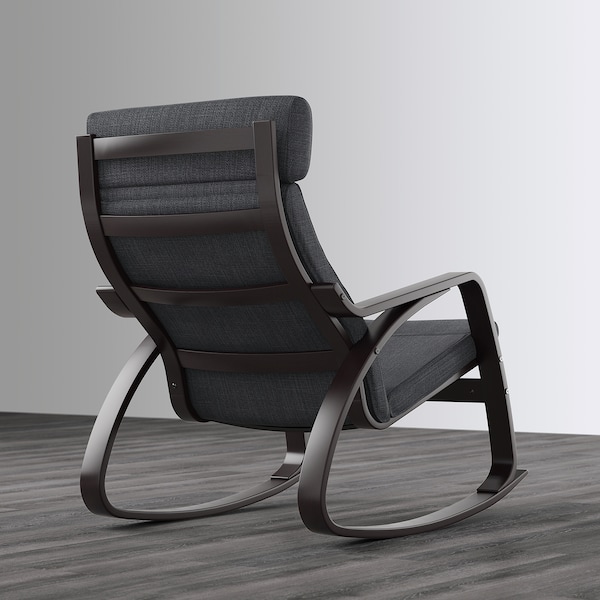 IKEA POÄNG rocking chair Black / Brown / Hillared Anthracite, Ikea Ireland | 8192QUWPO