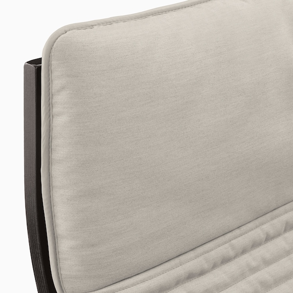 IKEA POÄNG rocking chair Black / Brown / Knisa Light Beige, Ikea Ireland | 0837VNGWA