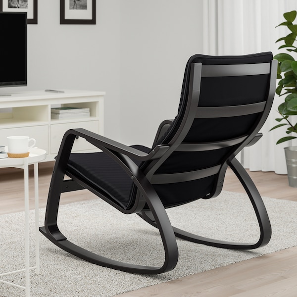 IKEA POÄNG rocking chair Black / Brown / Knisa Black, Ikea Ireland | 1978DNGWX