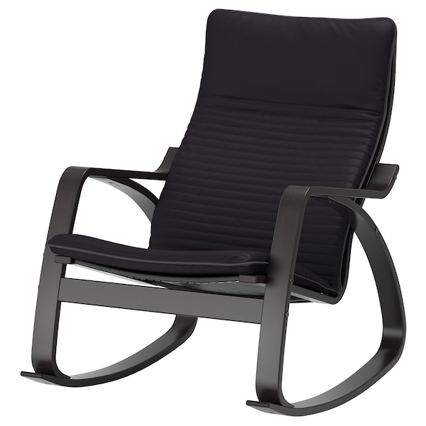 IKEA POÄNG rocking chair Black / Brown / Knisa Black, Ikea Ireland | 1978DNGWX