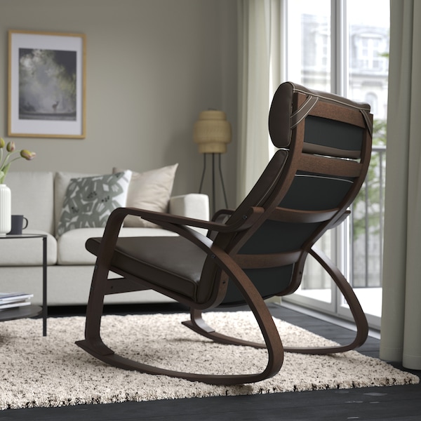 IKEA POÄNG rocking chair Brown / Glose Dark Brown, Ikea Ireland | 8067KIGAW