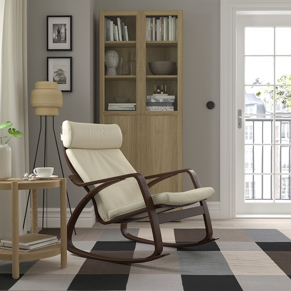 IKEA POÄNG rocking chair Brown / Glose Off White, Ikea Ireland | 7081GVMLE