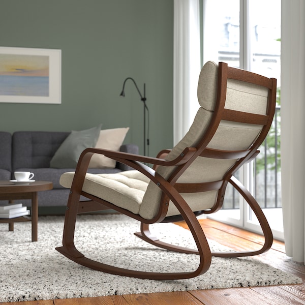 IKEA POÄNG rocking chair Brown / Gunnared Beige, Ikea Ireland | 3628FHQJV
