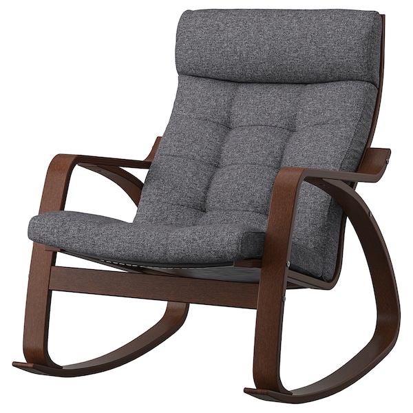 IKEA POÄNG rocking chair Brown / Gunnared Dark Gray, Ikea Ireland | 2935LCQXI