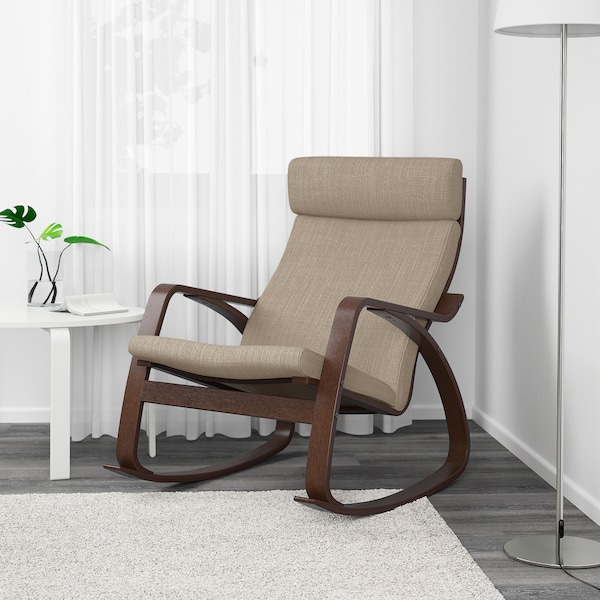 IKEA POÄNG rocking chair Brown / Hillared Beige, Ikea Ireland | 6917AWXKY