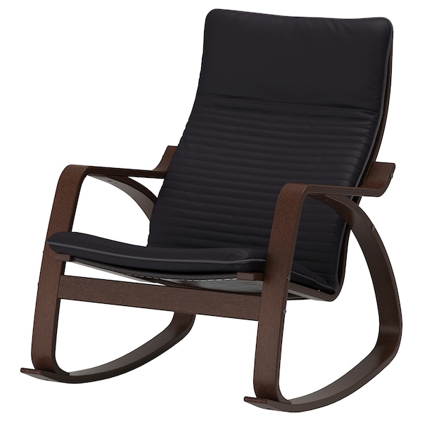IKEA POÄNG rocking chair Brown / Knisa Black, Ikea Ireland | 2871YVIAN