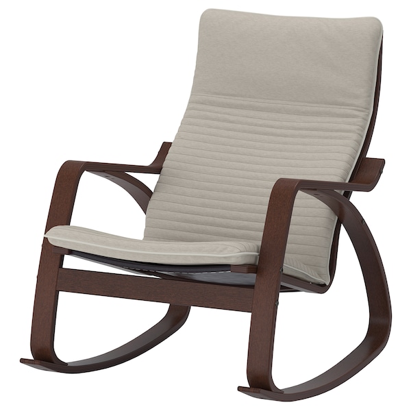 IKEA POÄNG rocking chair Brown / Knisa Light Beige, Ikea Ireland | 3497IDBZJ