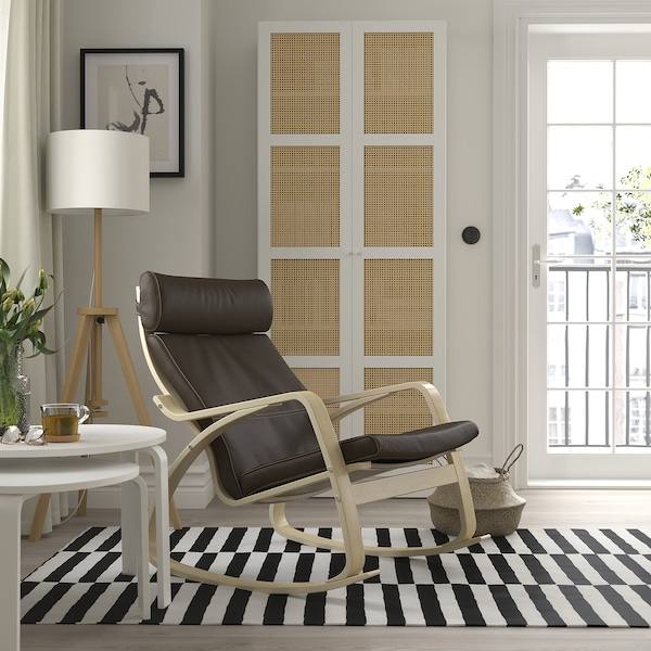 IKEA POÄNG rocking chair, birch veneer/Glose dark brown Birch Veneer / Glose Dark Brown, Ikea Ireland | 1806QIUKD