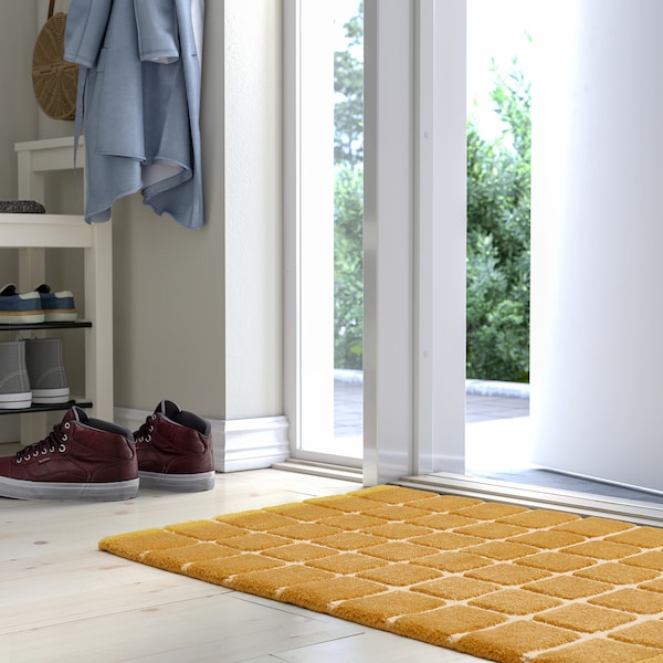 IKEA POSTKONTOR door mat, indoor, 2'0 inx2'11 in Yellow, Ikea Ireland | 6879EZSVT