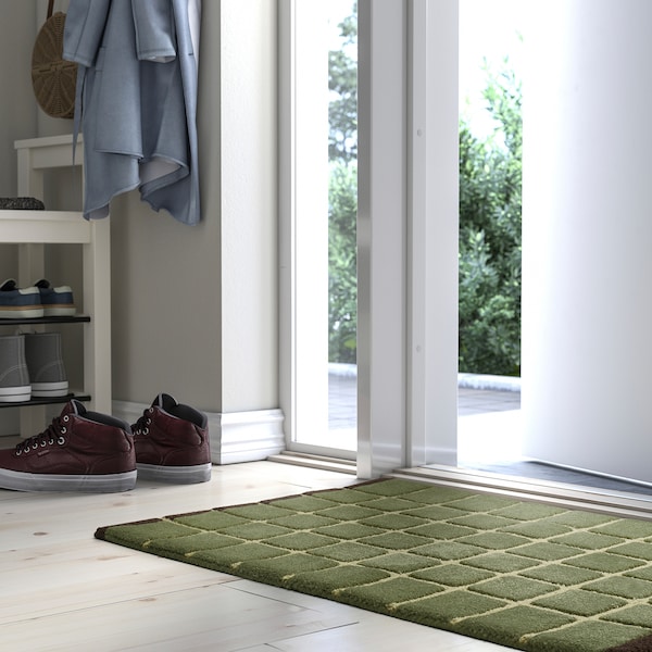 IKEA POSTKONTOR door mat, indoor, 2'0 inx2'11 in Green, Ikea Ireland | 2518CXLNG