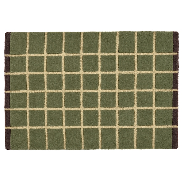 IKEA POSTKONTOR door mat, indoor, 2\'0 inx2\'11 in Green, Ikea Ireland | 2518CXLNG