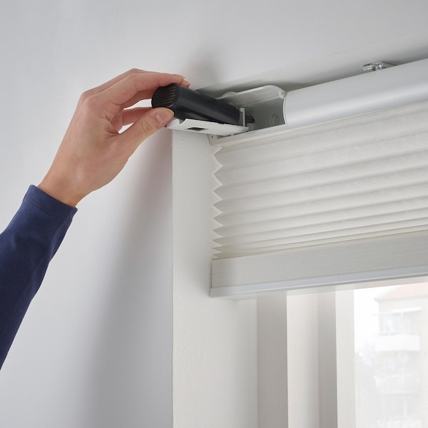 IKEA PRAKTLYSING cellular blind, smart wireless/battery operated white, 23x76 ¾ in, Ikea Ireland | 9321ITDUK