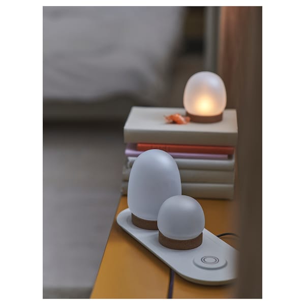 IKEA PRAKTSPIREA 4-piece LED decorative lighting set, with charging tray, Ikea Ireland | 6907ZKRUV