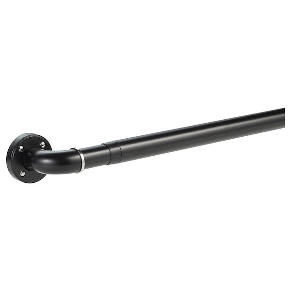 IKEA PRAKTSTENÖRT curtain rod set, black, 47 ¼-82 ¾1 1/8 in, Ikea Ireland | 3510FIGJK