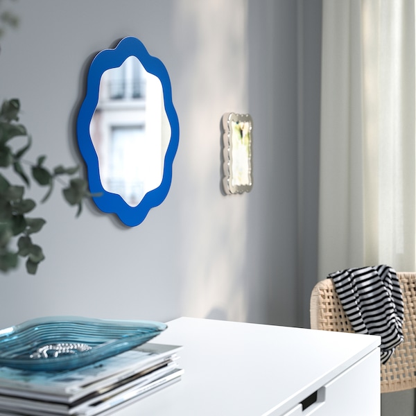 IKEA PRUNKHALLON mirror, blue, 15 3/4 in, Ikea Ireland | 1029EUOBL