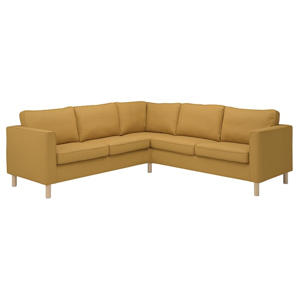 IKEA PÄRUP cover for sectional, Vissle yellow-brown Vissle Yellow / Brown, Ikea Ireland | 0743WNAET