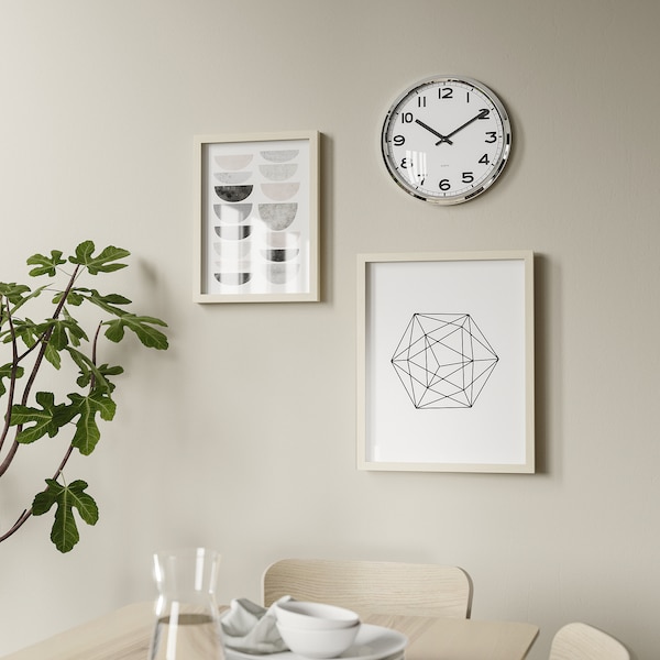 IKEA PUGG wall clock, stainless steel, 12 ½ in, Ikea Ireland | 6091AVPWU