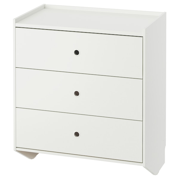 IKEA RACKNÄS 3-drawer chest, white, 27 1/8x30 3/4 in, Ikea Ireland | 6157CELKY