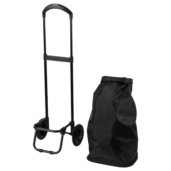 IKEA RADARBULLE shopping bag with wheels, black, 13x9 ½x26 ¾ in/1285 oz, Ikea Ireland | 5631CNZLS